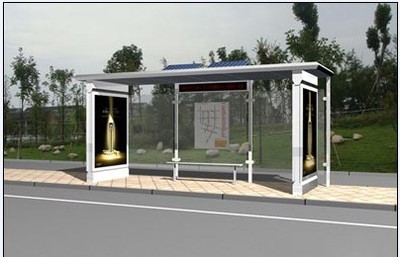 公交站台设计 公交站台制作 公交站台安装 滚动字幕